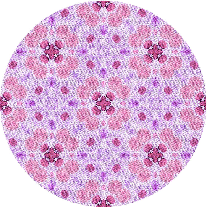 Square Machine Washable Transitional Blossom Pink Rug in a Living Room, wshpat1331pur