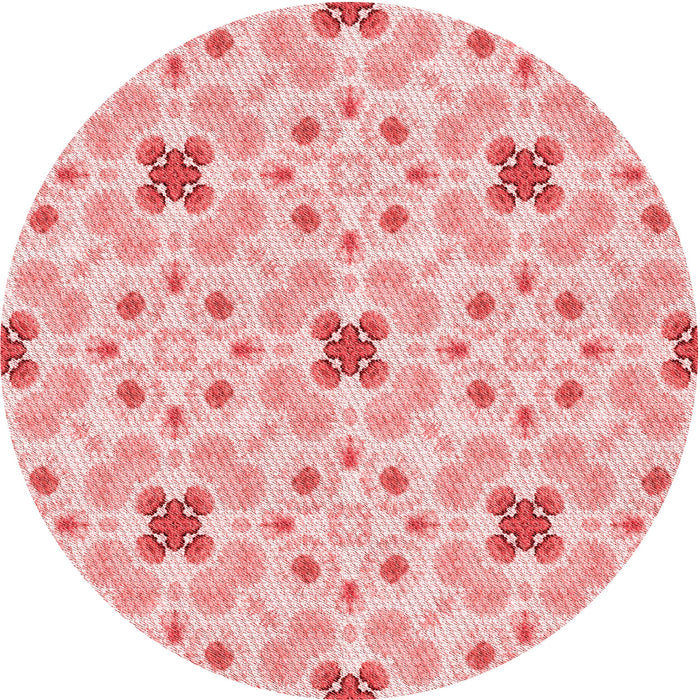 Square Patterned Red Rug, pat1331rd