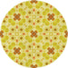 Square Patterned Yellow Rug, pat1331yw