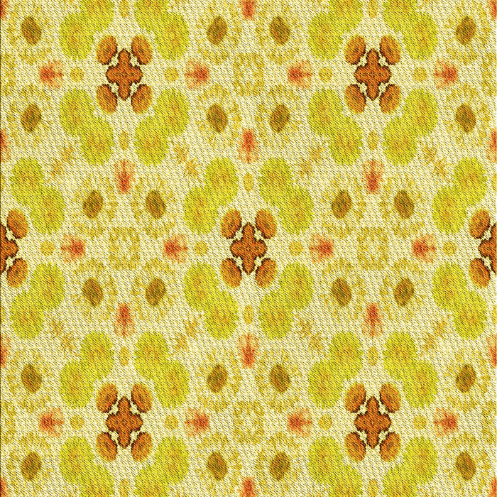 Patterned Yellow Rug, pat1331yw