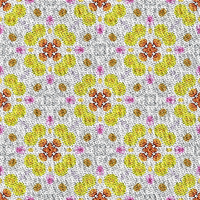 Square Patterned Dark Almond Brown Novelty Rug, pat1331