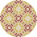 Square Patterned Brown Gold Rug, pat1332brn