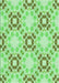 Patterned Green Rug, pat1332grn