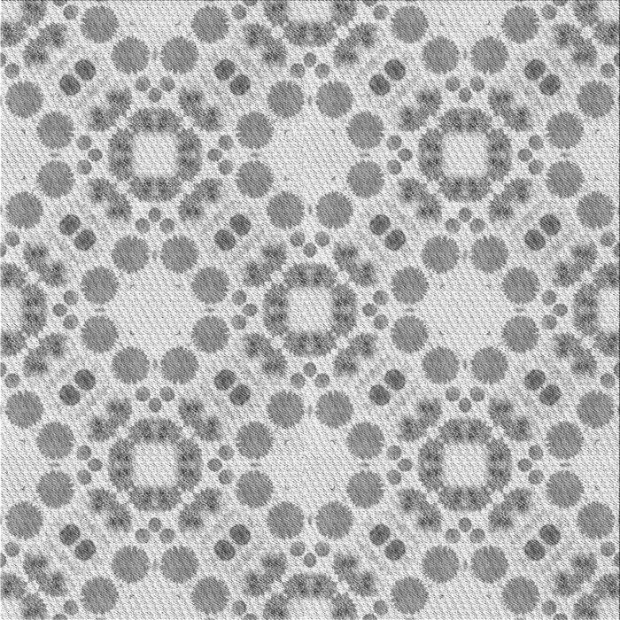 Round Patterned Gunmetal Gray Rug, pat1332gry