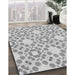 Patterned Gunmetal Gray Rug in Family Room, pat1332gry