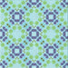 Round Patterned Aquamarine Green Rug, pat1332lblu