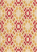 Patterned Bright Orange Rug, pat1332org