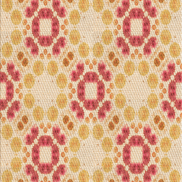 Patterned Bright Orange Rug, pat1332org