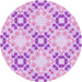 Square Patterned Blossom Pink Rug, pat1332pur