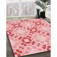 Patterned Red Rug, pat1332rd