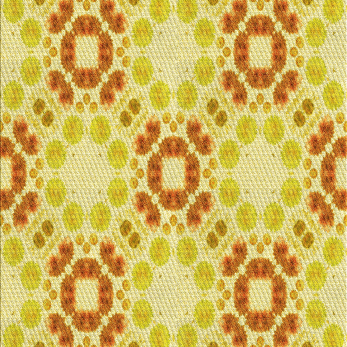 Machine Washable Transitional Neon Yellow Rug, wshpat1332yw