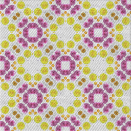 Sideview of Machine Washable Transitional Tulip Pink Rug, wshpat1332