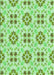 Patterned Green Rug, pat1333grn