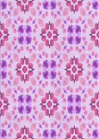 Machine Washable Transitional Blossom Pink Rug, wshpat1333pur