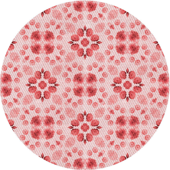 Square Patterned Red Rug, pat1333rd