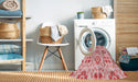 Machine Washable Transitional Red Rug in a Washing Machine, wshpat1333rd