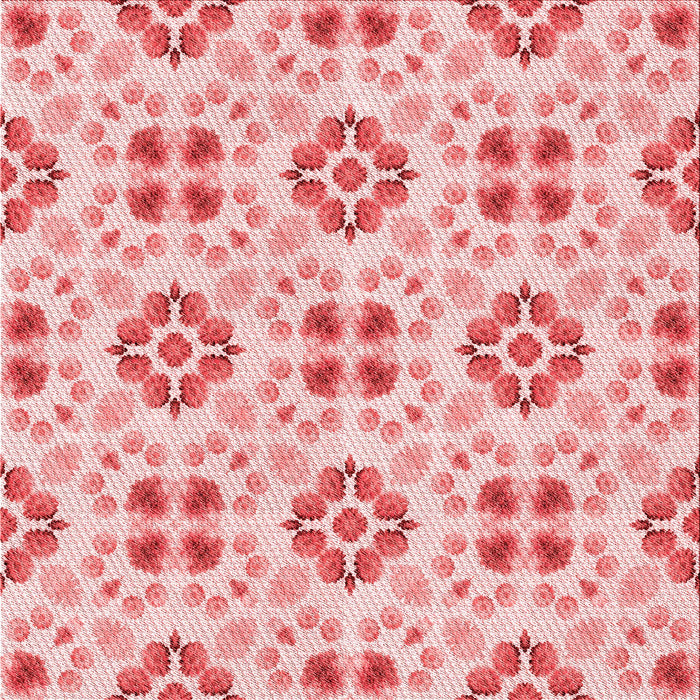 Round Patterned Red Rug, pat1333rd