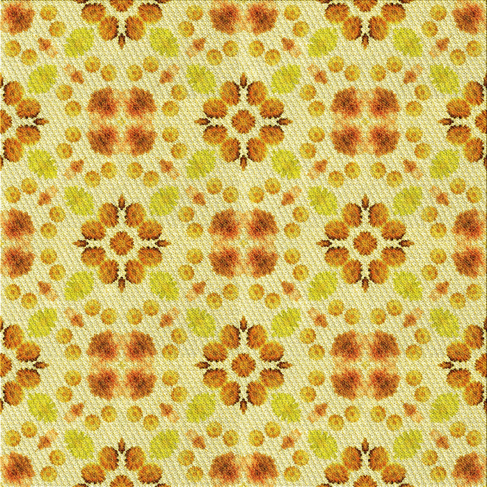 Round Machine Washable Transitional Dark Orange Rug, wshpat1333yw