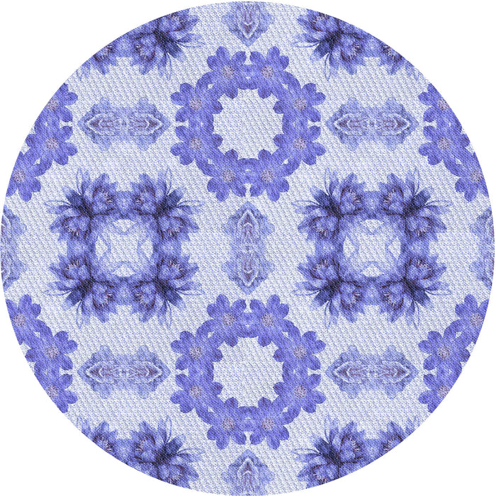 Square Machine Washable Transitional Periwinkle Purple Rug in a Living Room, wshpat1334blu
