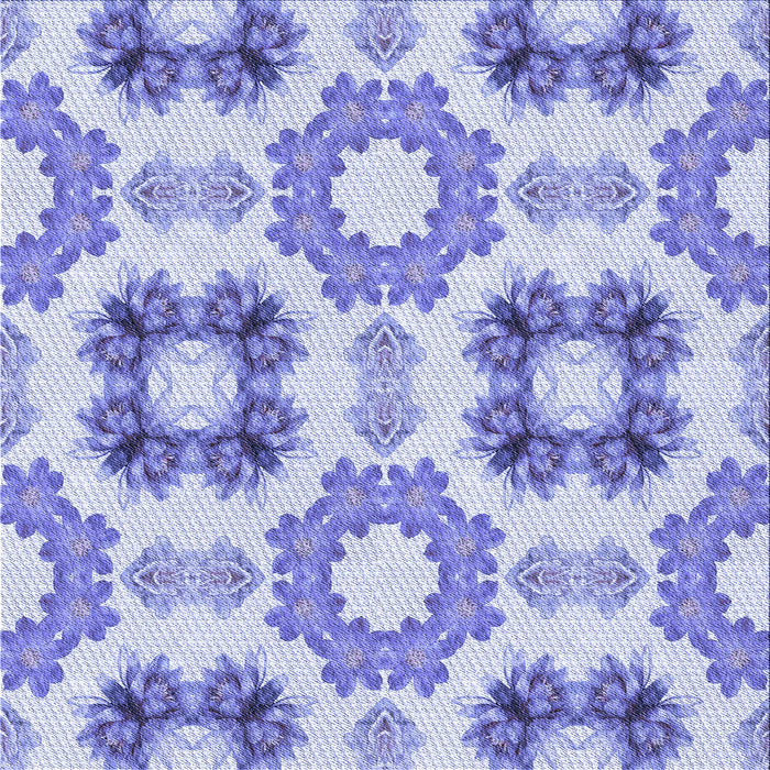Round Machine Washable Transitional Periwinkle Purple Rug, wshpat1334blu
