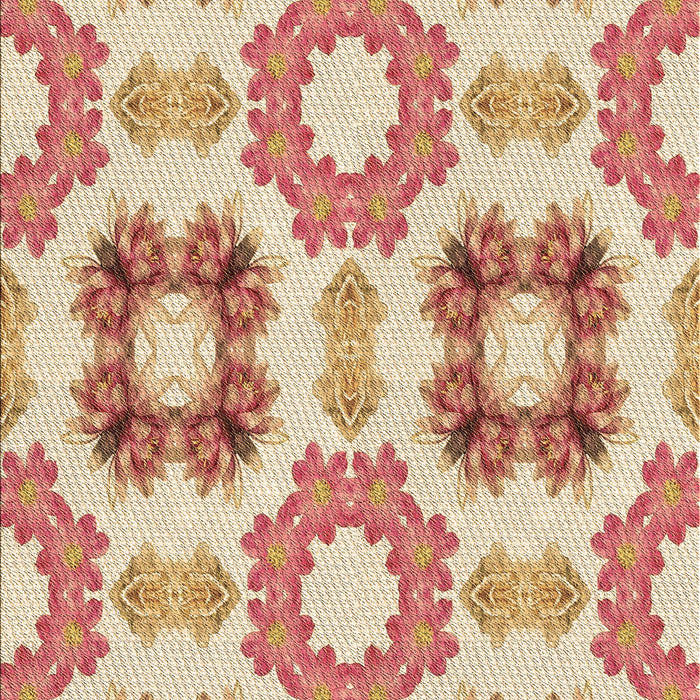 Patterned Orange Rug, pat1334brn