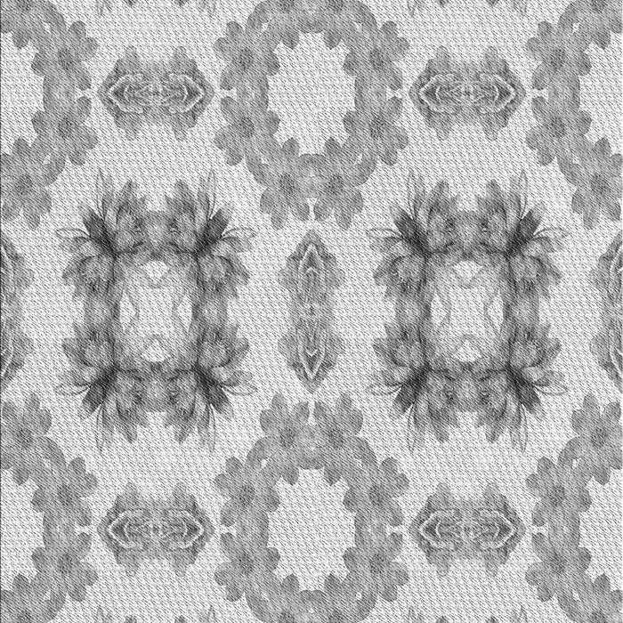 Patterned Gunmetal Gray Rug, pat1334gry