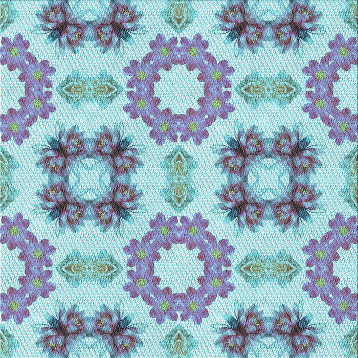 Round Patterned Slate Blue Grey Blue Rug, pat1334lblu