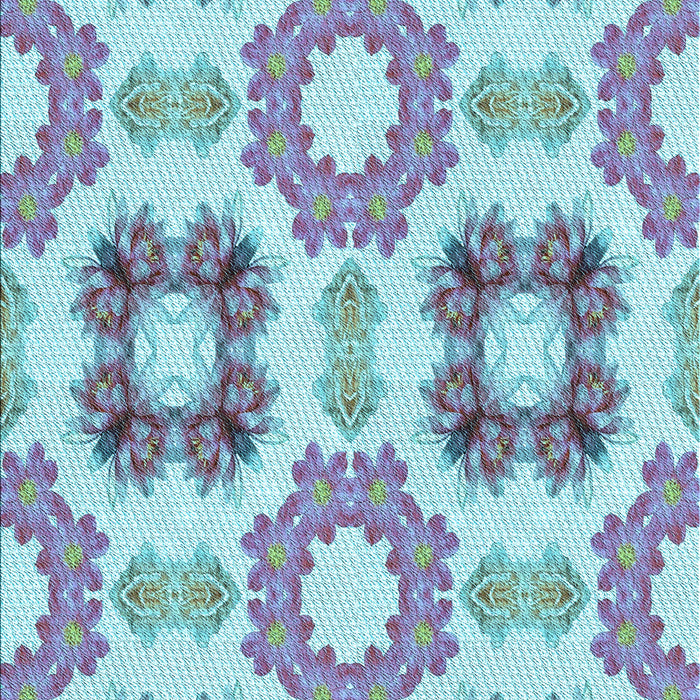 Patterned Slate Blue Grey Blue Rug, pat1334lblu