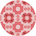 Square Machine Washable Transitional Pink Rug in a Living Room, wshpat1334rd