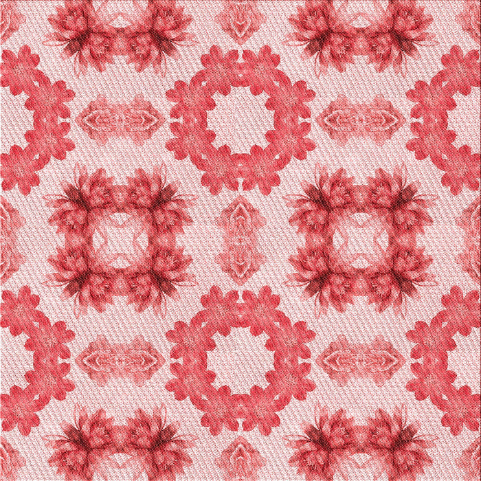 Round Patterned Baby Pink Rug, pat1334rd