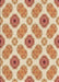 Patterned Orange Rug, pat1335brn