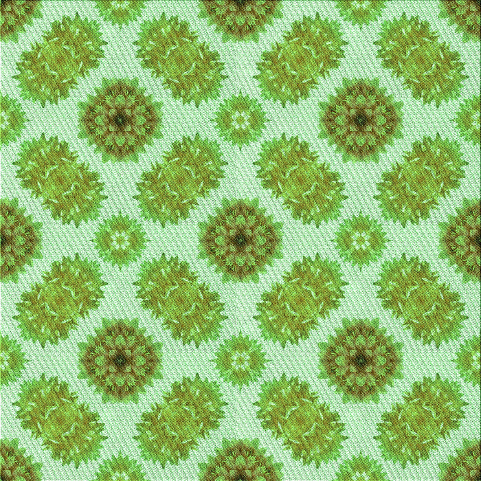 Round Patterned Pastel Green Rug, pat1335grn
