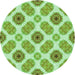 Square Machine Washable Transitional Pastel Green Rug in a Living Room, wshpat1335grn