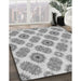 Machine Washable Transitional Gray Rug in a Family Room, wshpat1335gry