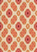 Patterned Orange Red Orange Rug, pat1335org