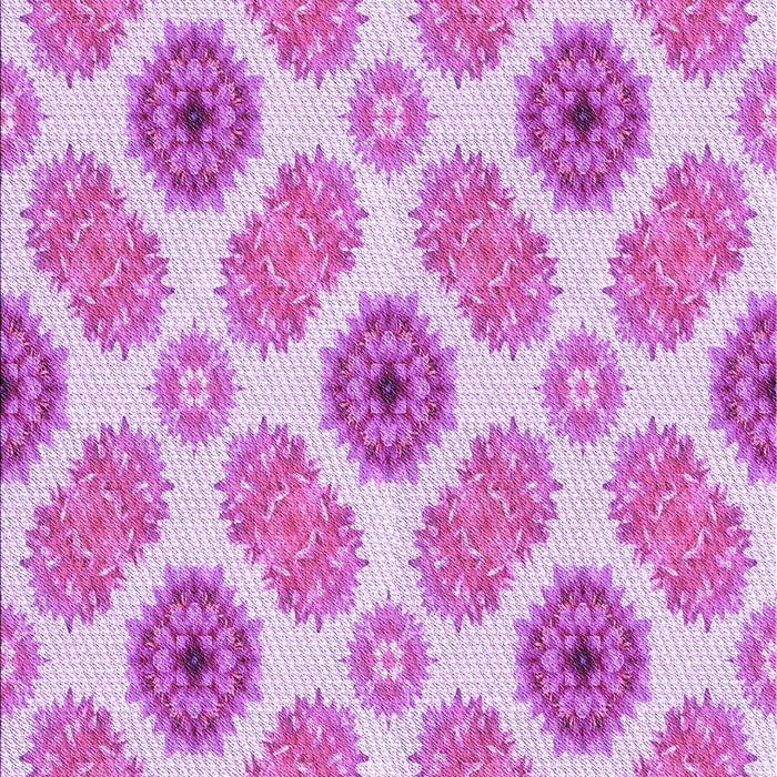 Machine Washable Transitional Blossom Pink Rug, wshpat1335pur