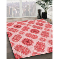 Patterned Pink Rug, pat1335rd