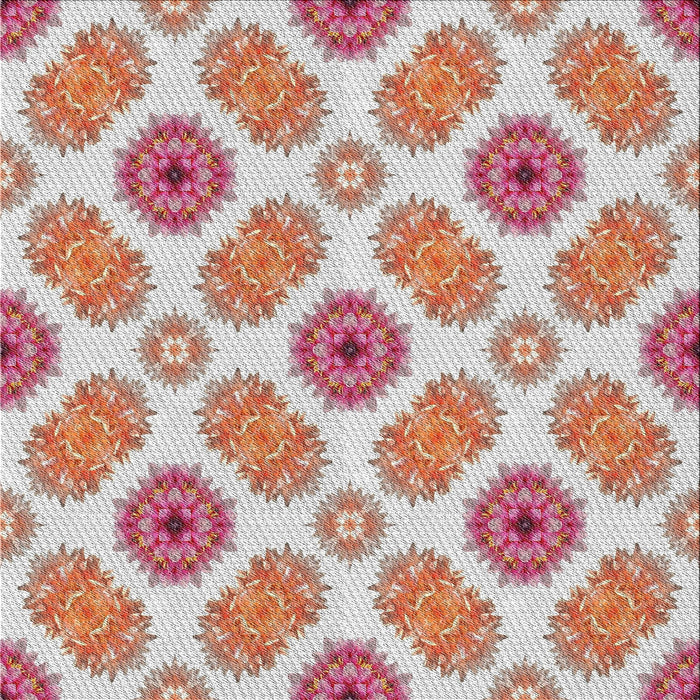 Square Patterned Cherry Red Novelty Rug, pat1335