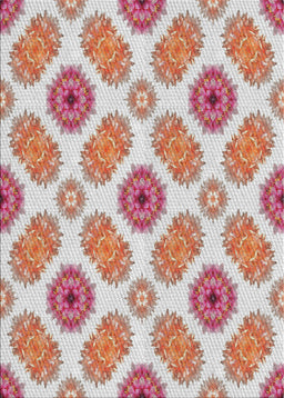 Machine Washable Transitional Cherry Red Rug, wshpat1335