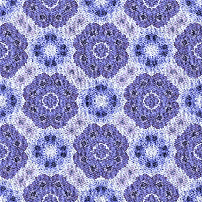 Round Patterned Slate Blue Rug, pat1336blu