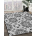 Machine Washable Transitional Smokey Gray Rug in a Family Room, wshpat1336gry