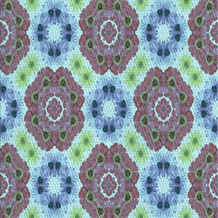 Patterned Tiffany Blue Rug, pat1336lblu
