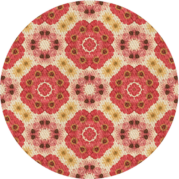 Square Patterned Sandy Brown Rug, pat1336org