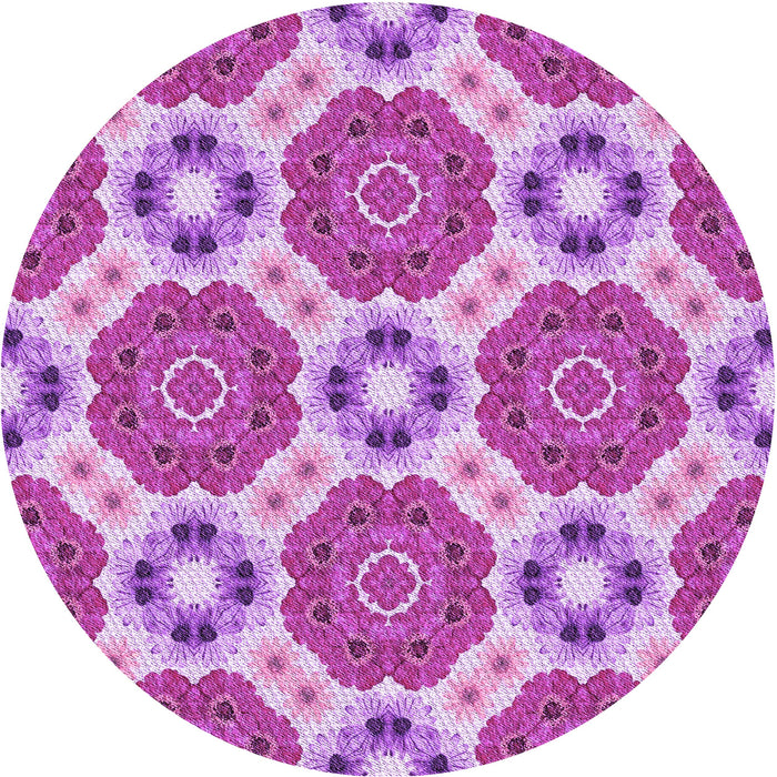 Square Patterned Violet Purple Rug, pat1336pur