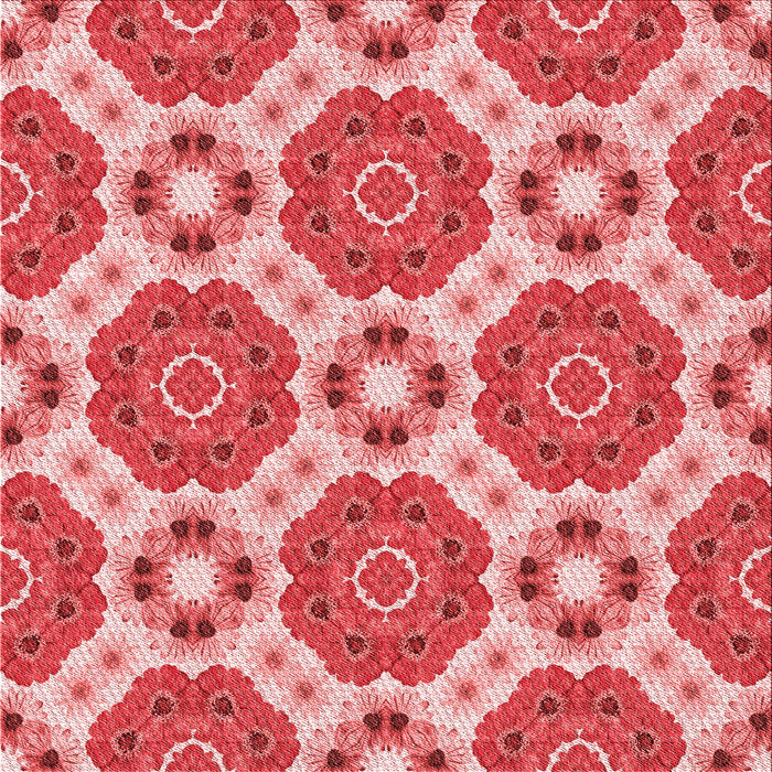 Round Patterned Light Coral Pink Rug, pat1336rd