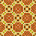 Round Patterned Orange Red Orange Rug, pat1336yw