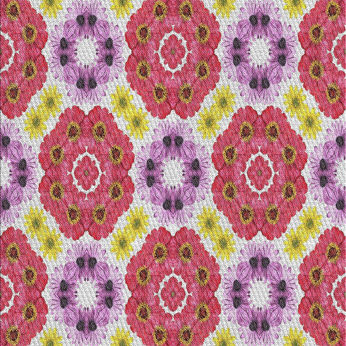 Patterned Bright Maroon Red Novelty Rug, pat1336