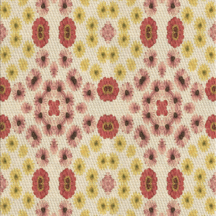 Patterned Brown Gold Rug, pat1337brn