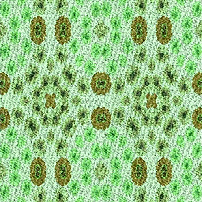Patterned Jade Green Rug, pat1337grn
