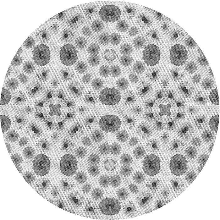 Square Patterned Gray Rug, pat1337gry